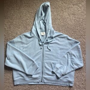 American Eagle Outfitters Light Blue Hoodie